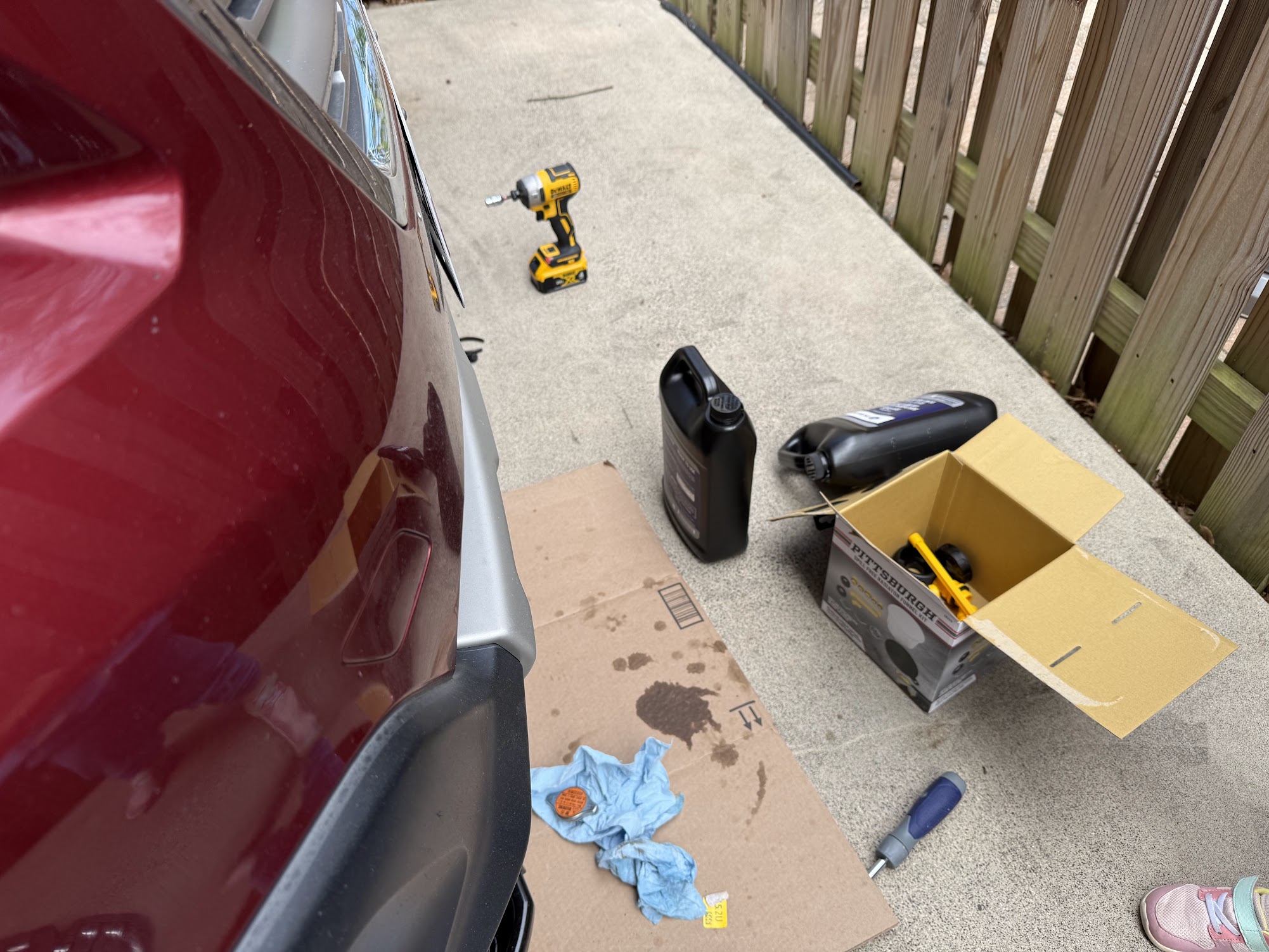 Coolant jugs and funnel kit
