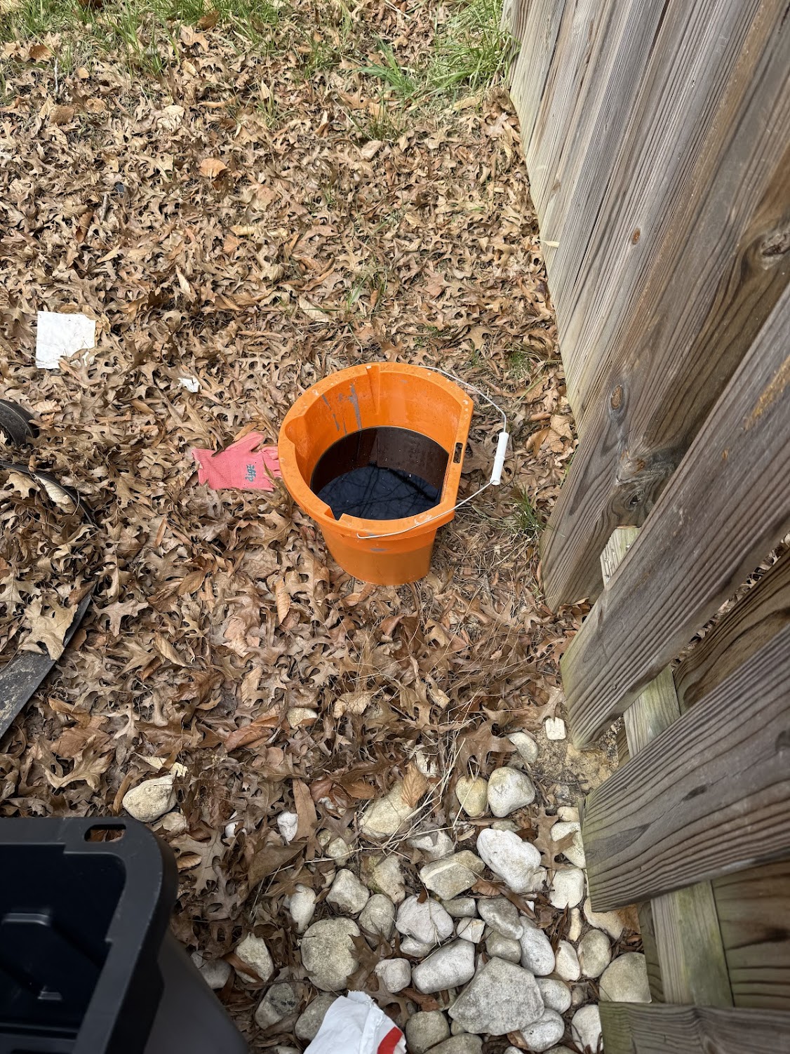 Old coolant drained out