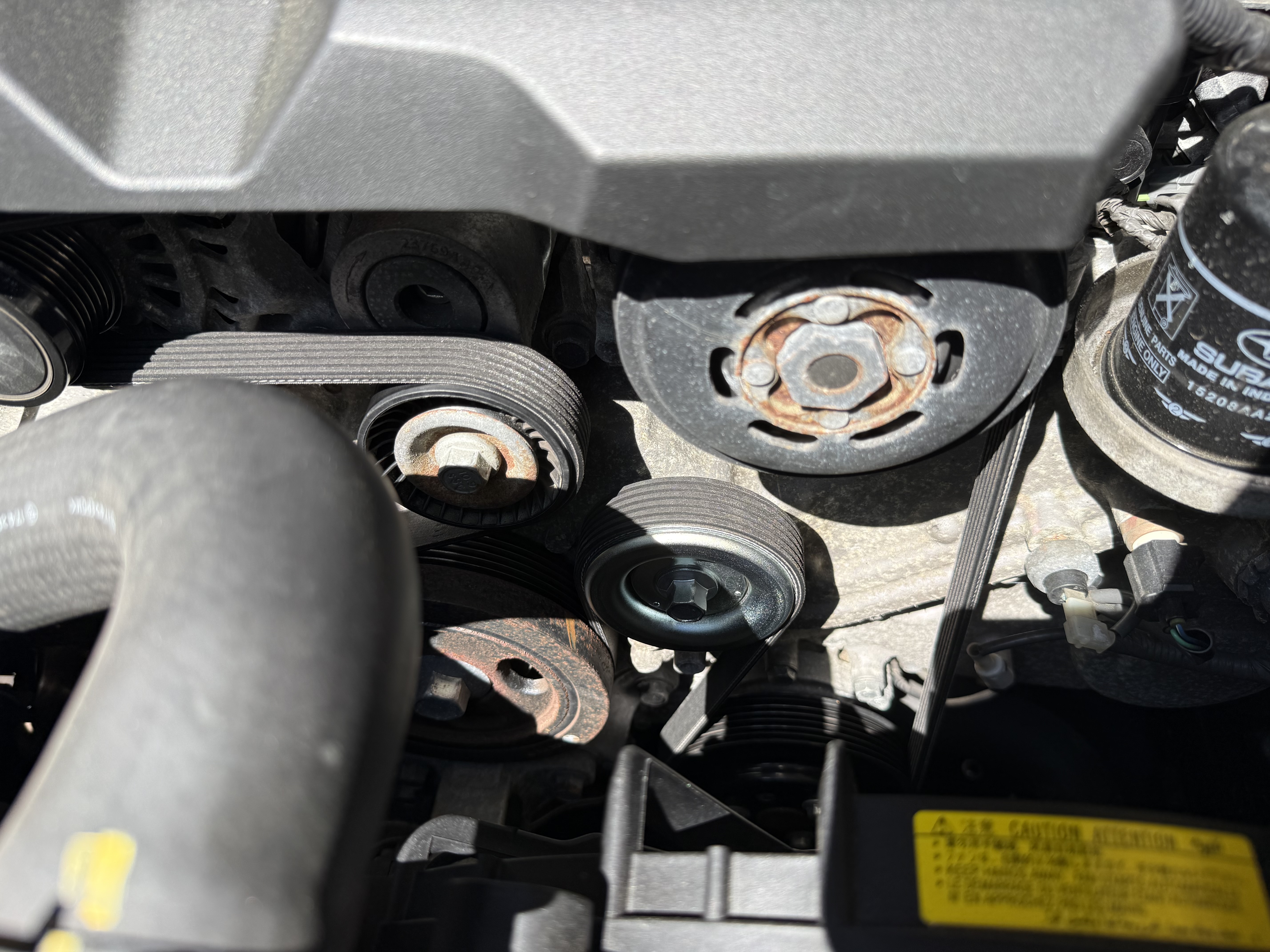 New pulley installed