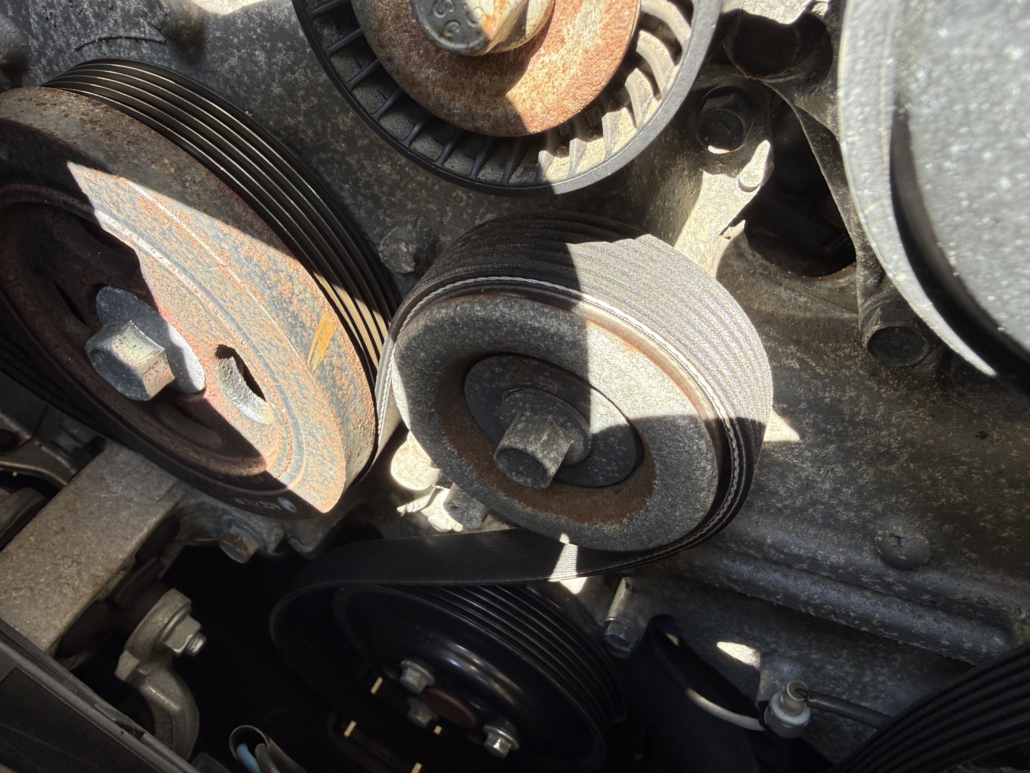 Old idler pulley